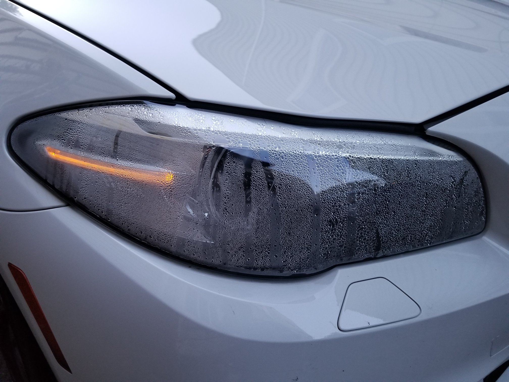 Excess amount of condensation in headlight