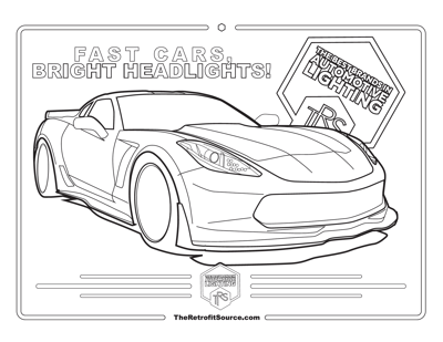 cars christmas coloring page