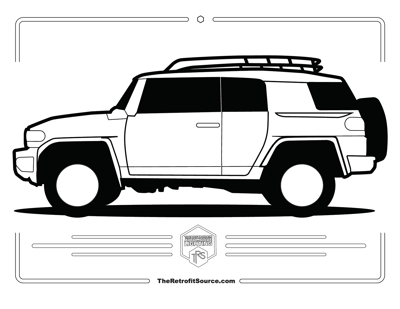 Toyota FJ Cruiser Coloring Page