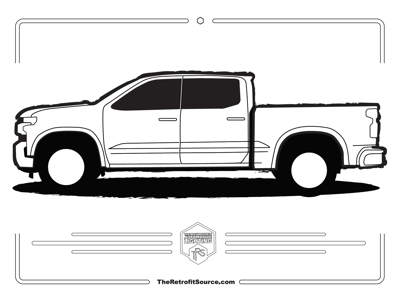 GMC Sierra Truck Coloring Picture