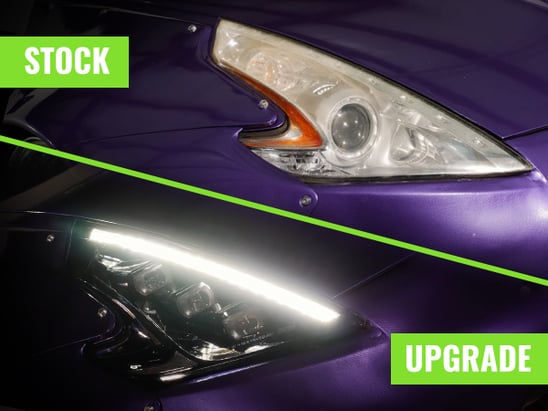 Are the 370z Morimoto XB headlights brighter than stock?