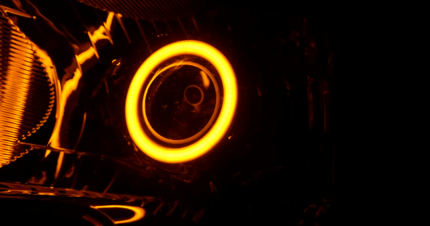 Profile Prism RGB and Pivot switchback LED strips illuminated showing color options