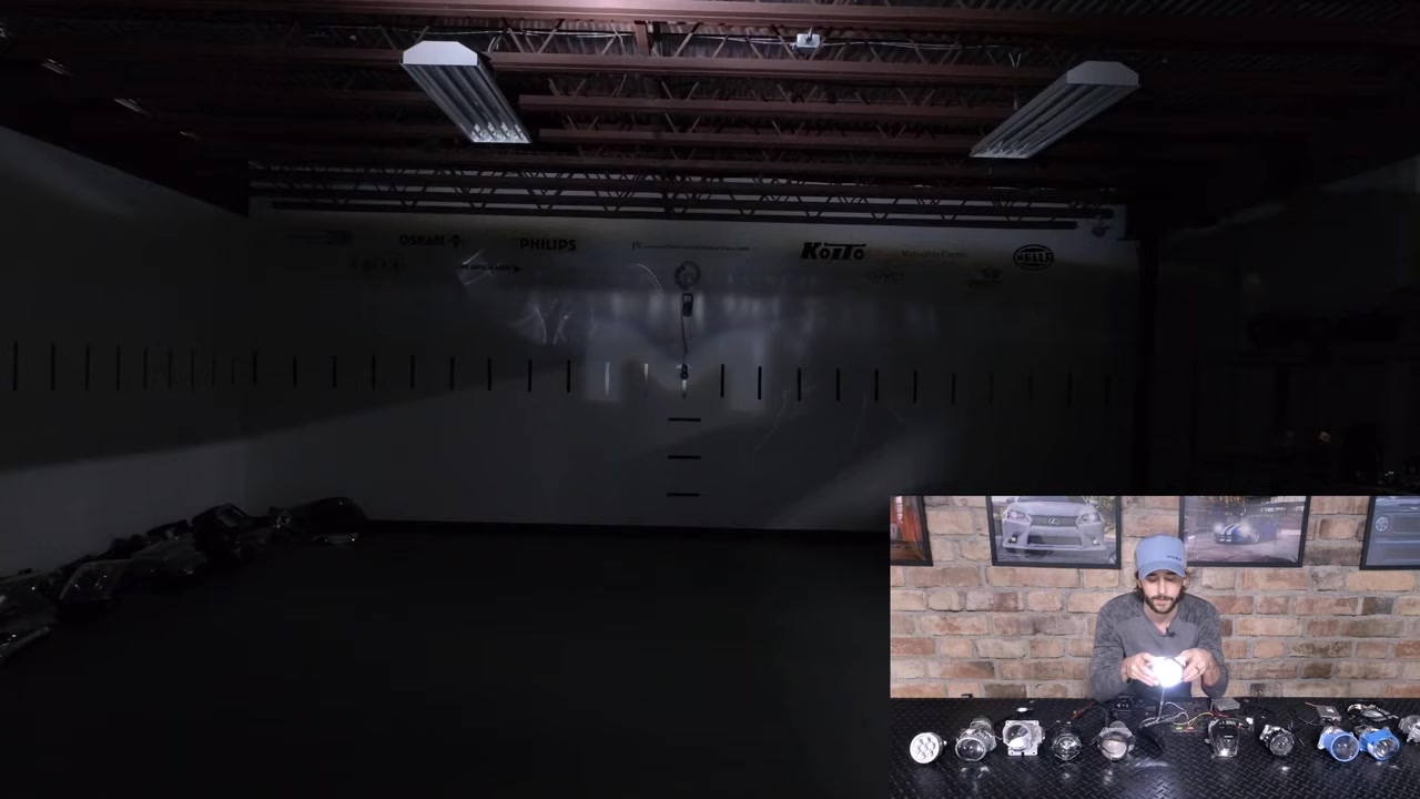 Profile Bi-Lens LED projector beam pattern test